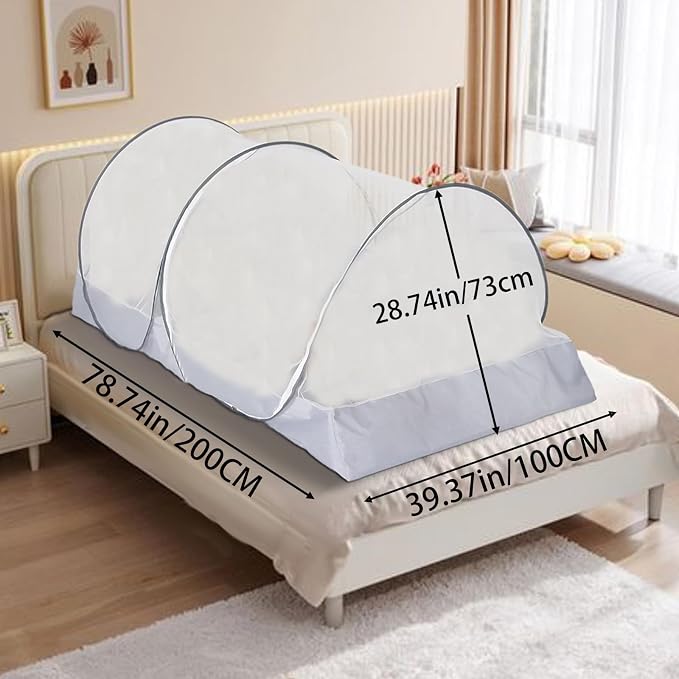 CMINGJ Portable Mosquito Net Foldable Pop-Up Travel Mosquito Net - Image 3