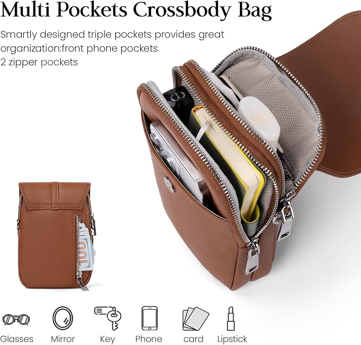 befen Genuine Leather Small Crossbody Bags - Image 4