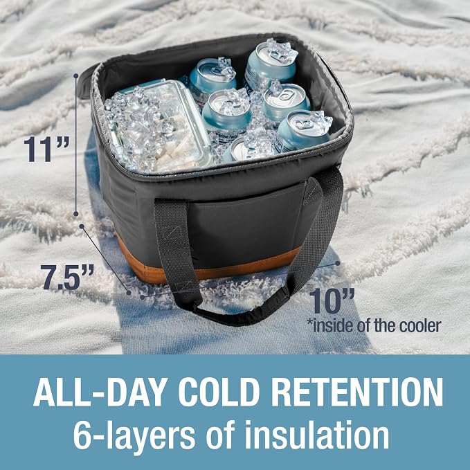CleverMade Collapsible Insulated Cooler Bag – Leakproof Soft Folding Cooler - Image 4
