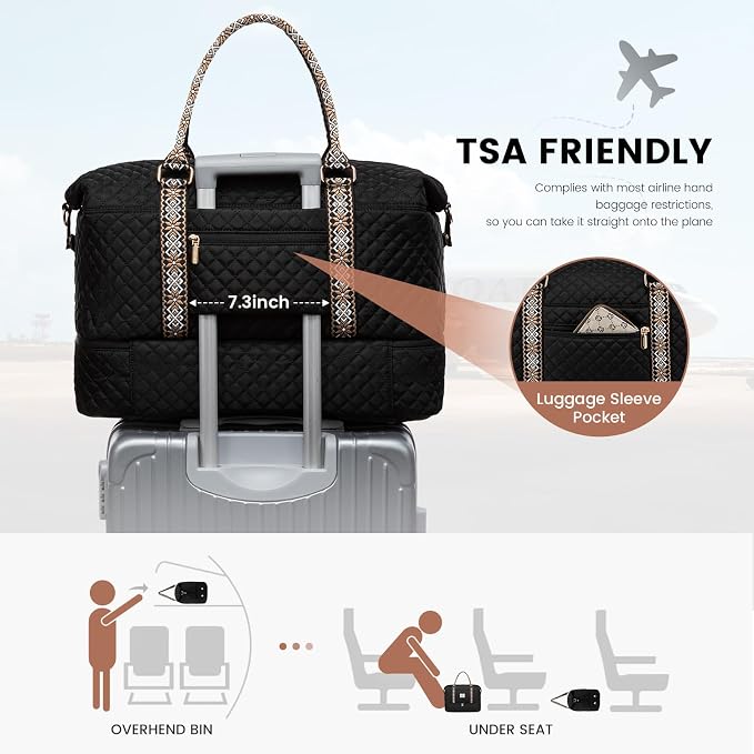 LOVEVOOK Travel Duffle Bag, Weekender Bags - Image 4