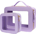 Clear Makeup Bag Small, TSA Approved Portable Toiletry Bag by FFpaw