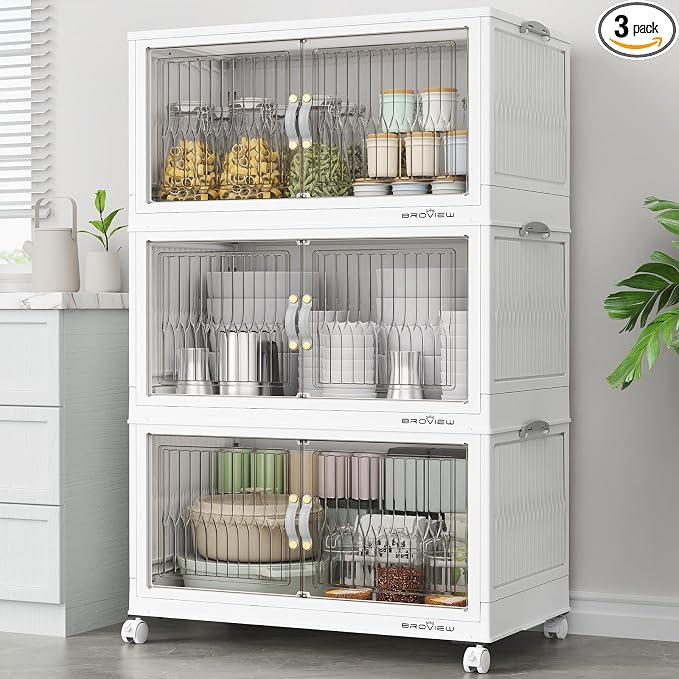 BROVIEW 300Qt Stackable Storage Bins by BROVIEW-EnjoytheArtofLife