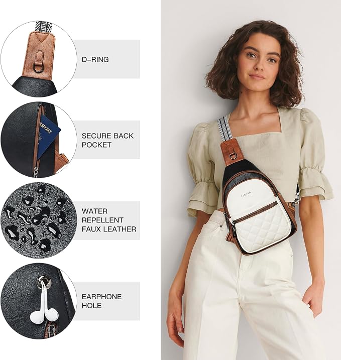 Sling Bag For Women Fanny Pack Crossbody Travel Shoulder Belt Bags Tote - Image 3