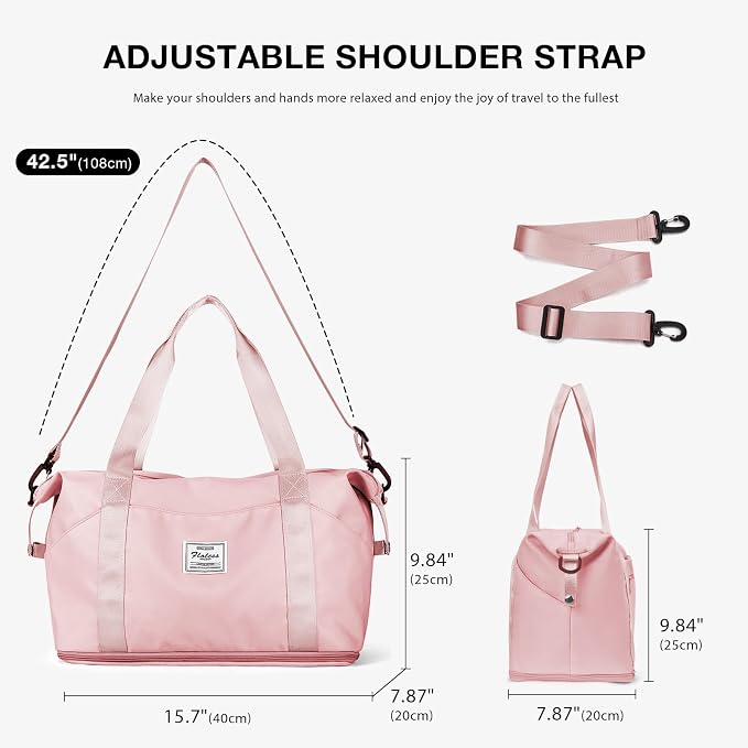 Travel Duffel Bag, Sports Tote Gym Bag, Shoulder Weekender Overnight Bag - Image 6