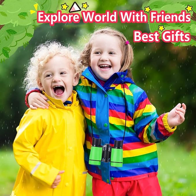 Kids Binoculars Best Gifts for 3-12 Years Boys Girls High-Resolution Optics - Image 5