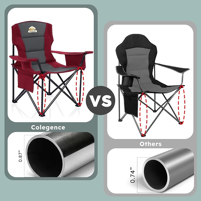 Oversized Camping Chairs 2 Pack - Image 4