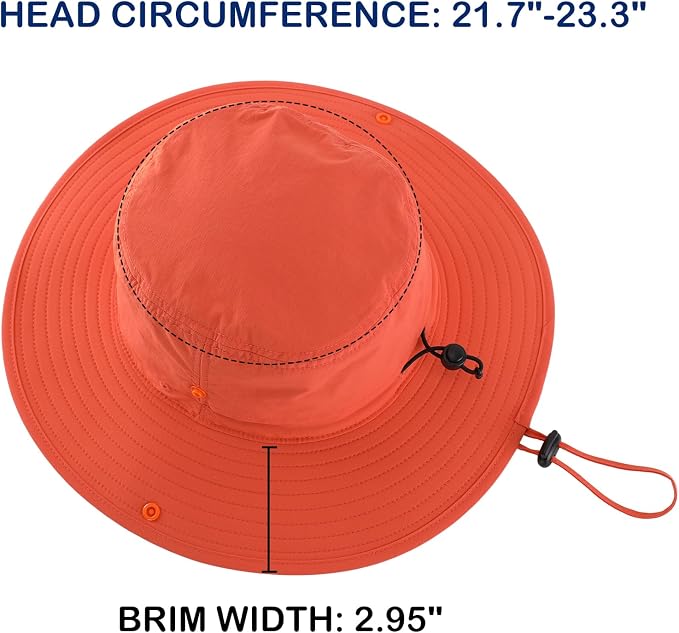 Connectyle Sun Hat for Men Women Outdoor UV Protection Safari Hat for Fishing - Image 3