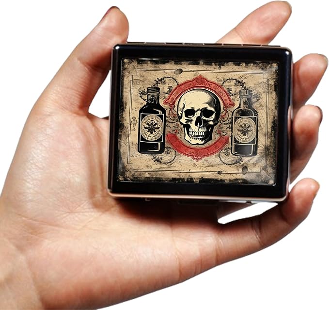 Silver Vintage Pill Box 7 Day Metal Pill Box - Image 2