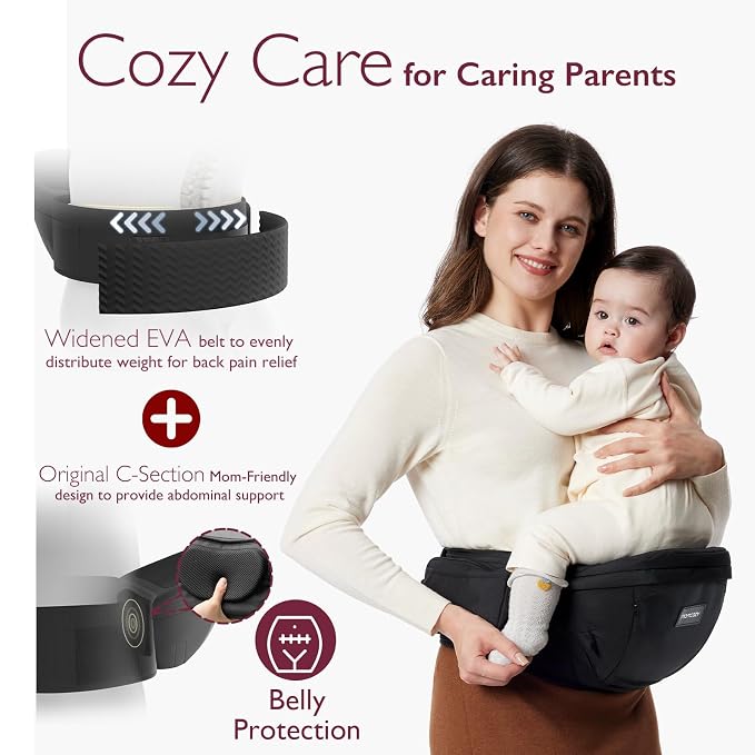 Momcozy Hip Seat Baby Carrier - Image 7