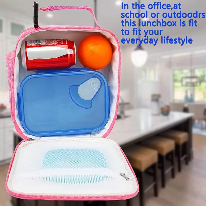 FlowFly Kids Lunch box Insulated Soft Bag Mini Cooler Back to School Thermal - Image 2