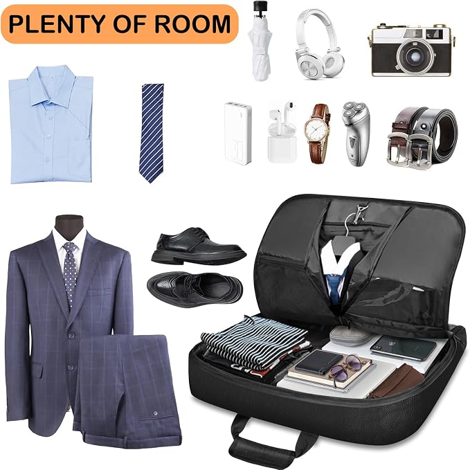 Noozion Garment Bag for Travel Large Carry On Suit Bag Hanging Travel Suit Bags - Image 4