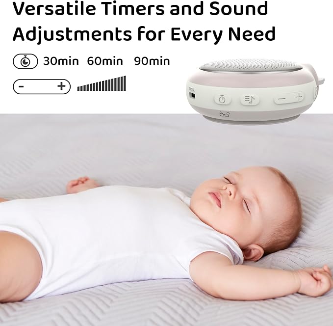 Moonybaby Portable Sound Machine, Baby Sleep Soothe, 9 Soothing Sounds - Image 4