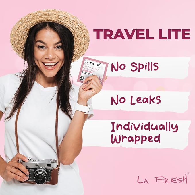 La Fresh Makeup Removal Facial Cleansing Wipes, Waterproof, Skin Care Travel - Image 5