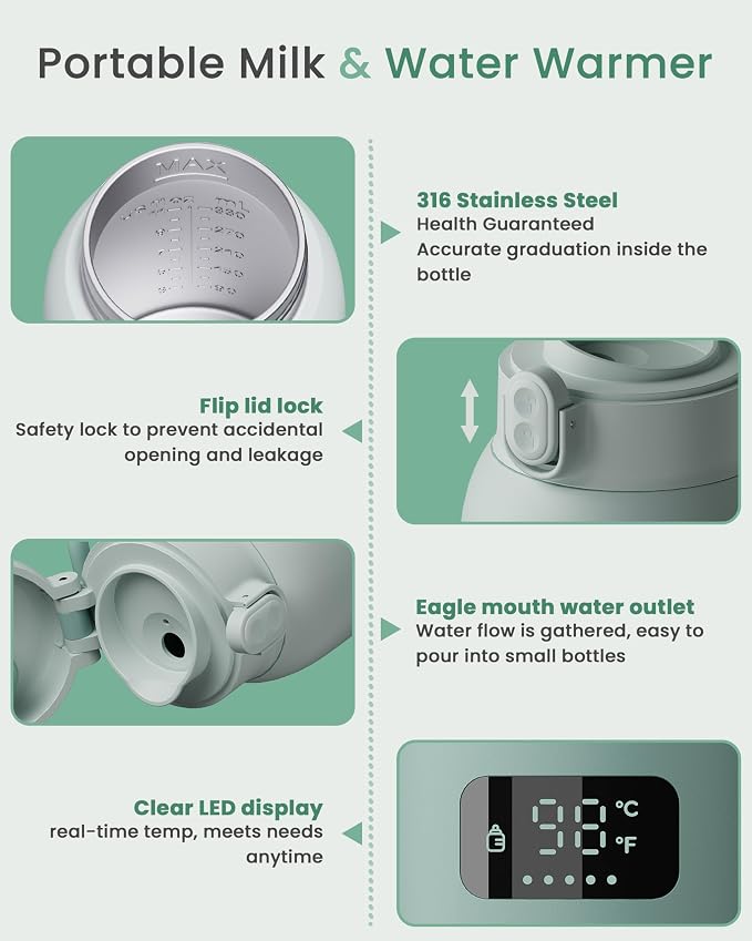 Extended Battery Life Portable Bottle Warmer - Image 5