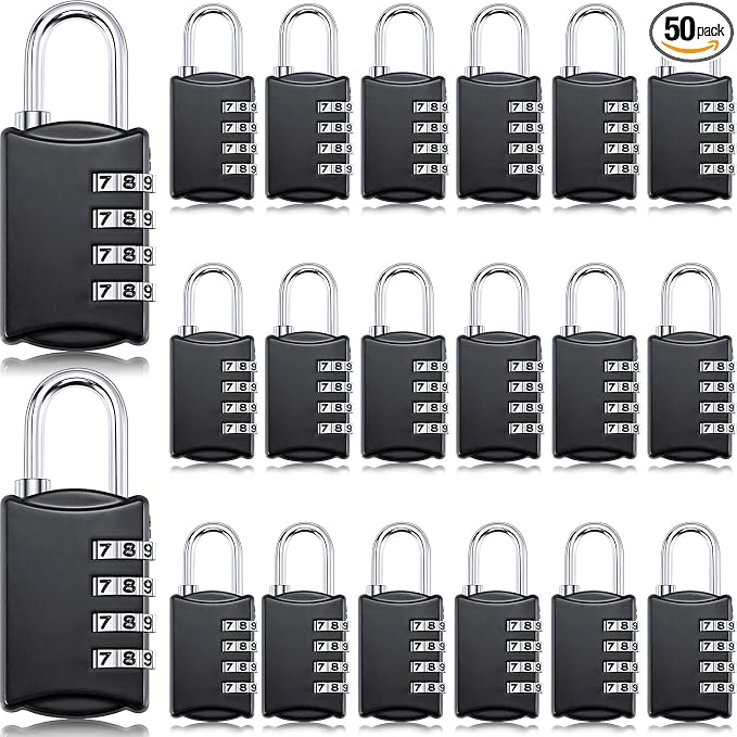 Moxweyeni 20 Pcs 4 Digit Combination Lock Small Combo Luggage Number Locks by Moxweyeni