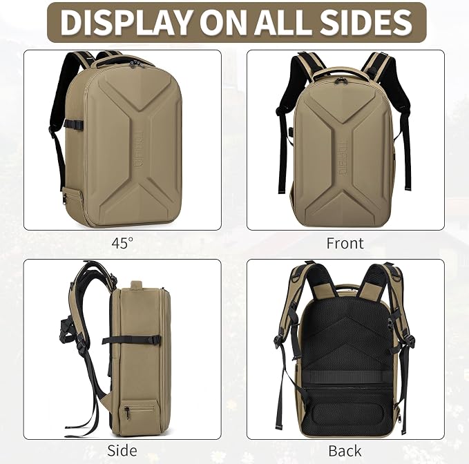 TORIBIO Camera Backpack, Hardshell DSLR Photography Camera Bag, Waterproof Hard - Image 9
