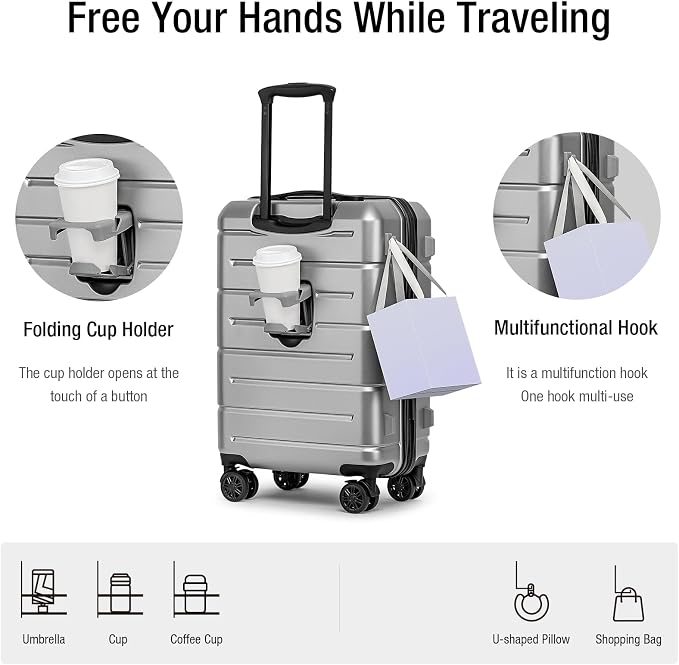 KYME Carry On Luggage 22x14x9 Airline Approved - Image 2