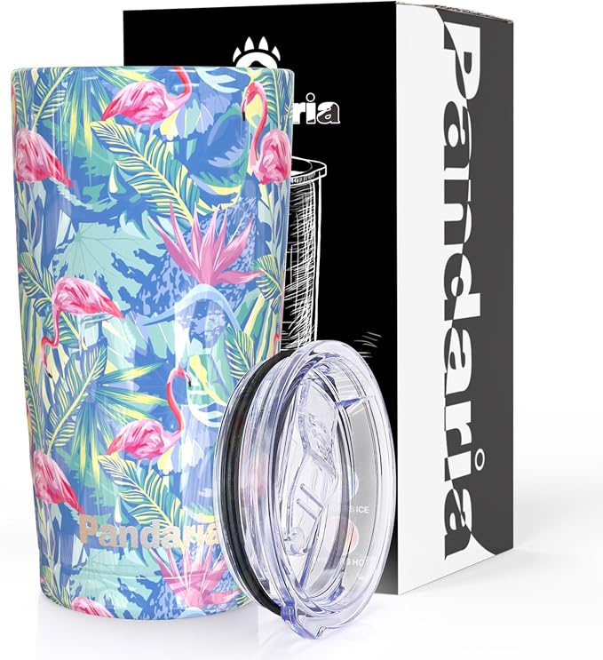 20 oz Stainless Steel Vacuum Insulated Tumbler by Pandaria