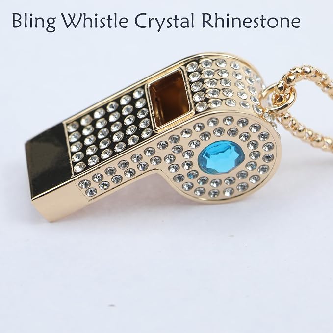 Whistle, Rhinestone Sports Whistle - Image 6