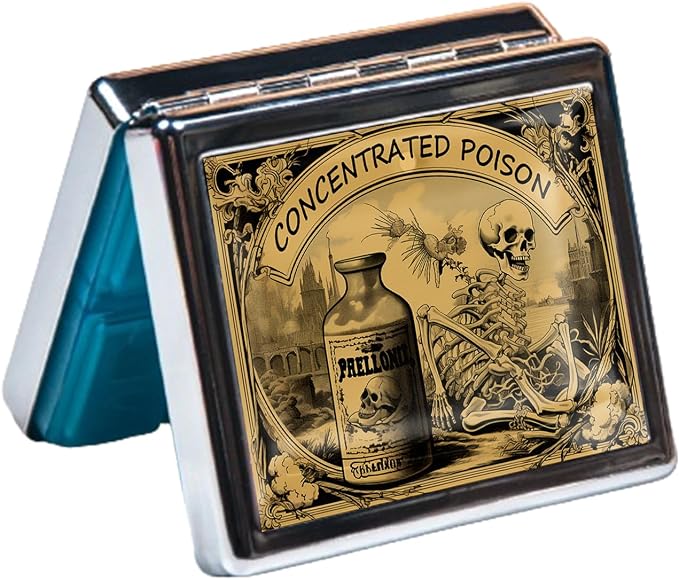 Silver Vintage Pill Box 7 Day Metal Pill Box - Image 4