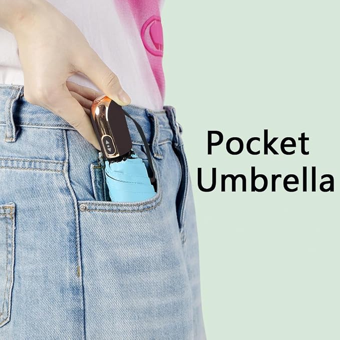 Goothdurs Mini Travel Compact Automatic Umbrella Small Lightweight Folding Rain - Image 5