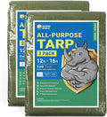 GUARD SHIELD Tarp Green 12x16 Feet Multi Purpose Waterproof Poly Tarp Cover 5mil by GUARDSHIELD