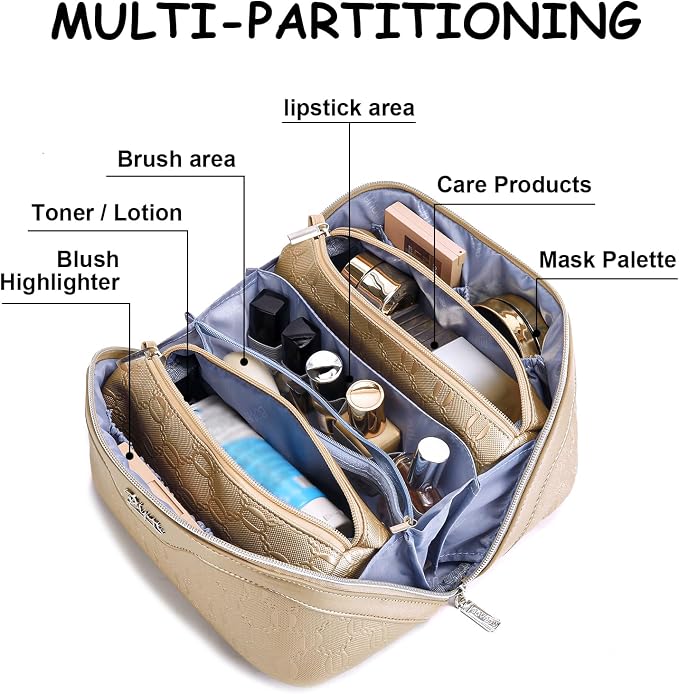 BOYATU Travel Makeup Bag for Women: Cosmetic Organizer Bag - Image 7