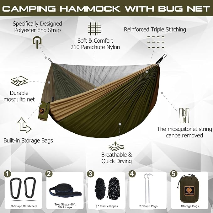 Camping Hammock, Portable Hammocks - Image 2