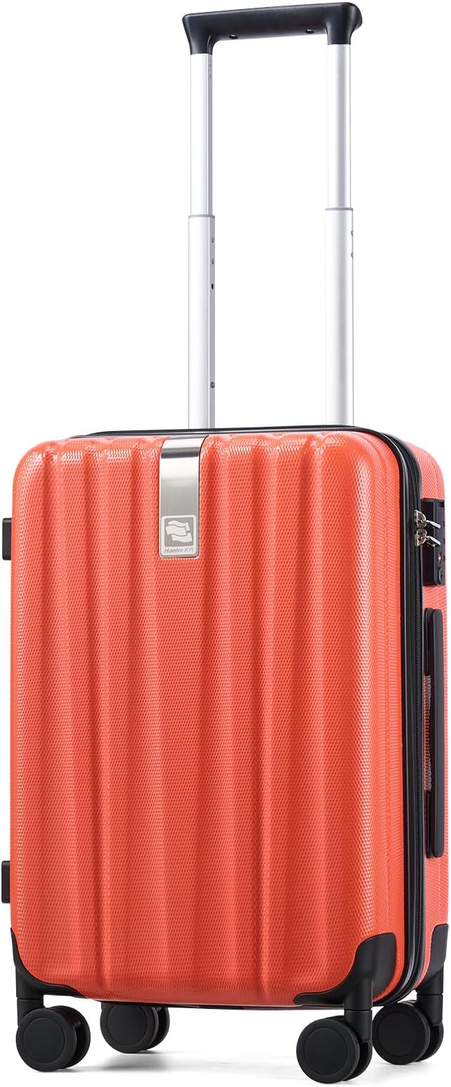 Hanke 20 Inch Carry On Luggage 22x14x9 Airline Approved Lightweight PC Hard by Hanke