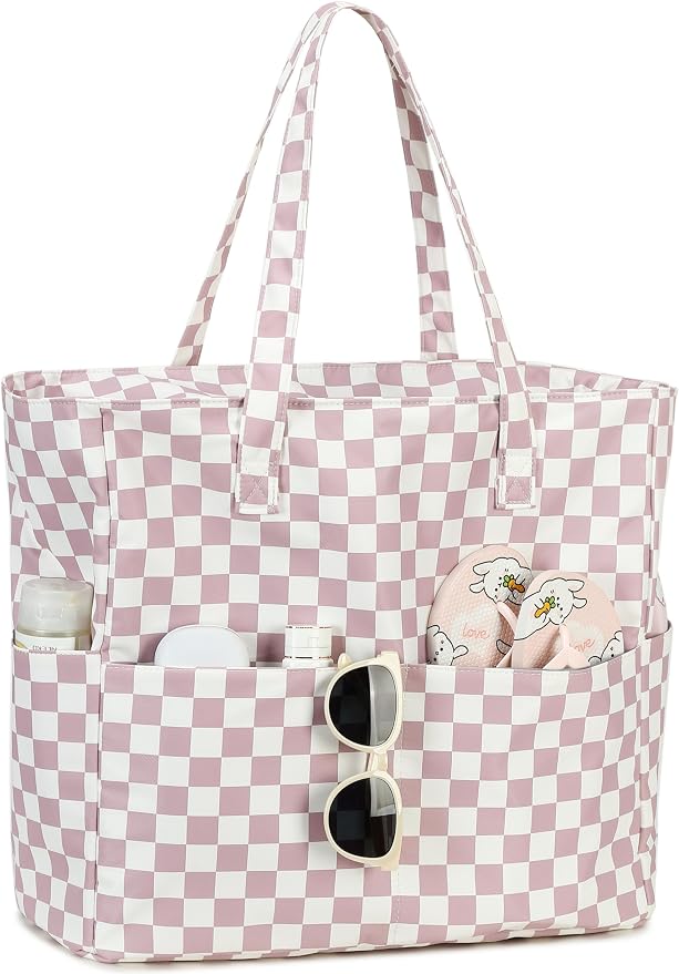LEDAOU Beach Bag Waterproof Sandproof Women Tote Bag Pool Bag - Image 9
