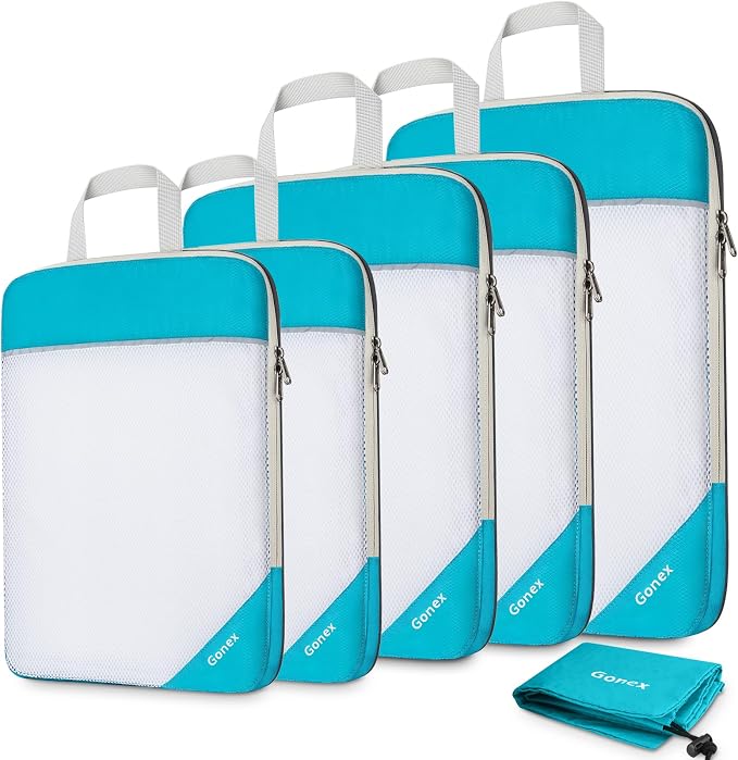 Compression Packing Cubes, Gonex Extensible Storage Mesh Bags Organizers by Gonex