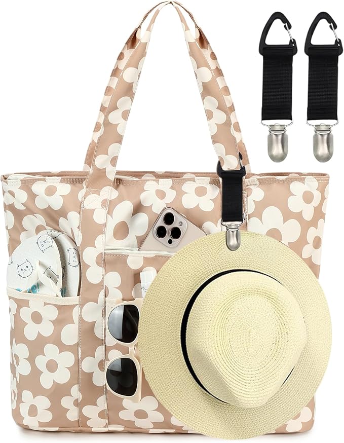 LEDAOU Beach Bags for Women, Beach Bags Waterproof Sandproof, Packable Beach by LEDAOU