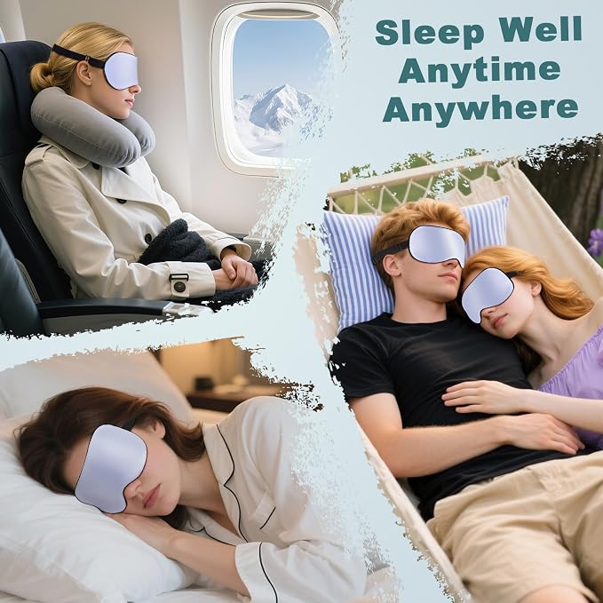 Sleep Mask, Real Natural Pure Silk Eye Masks - Image 6