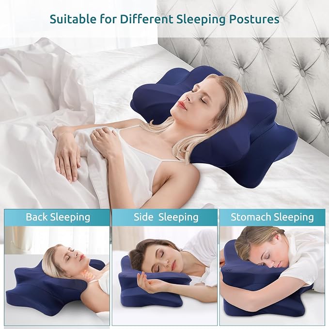 DONAMA Cervical Pillow for Neck and Shoulder, Contour Memory Foam Pillow - Image 8