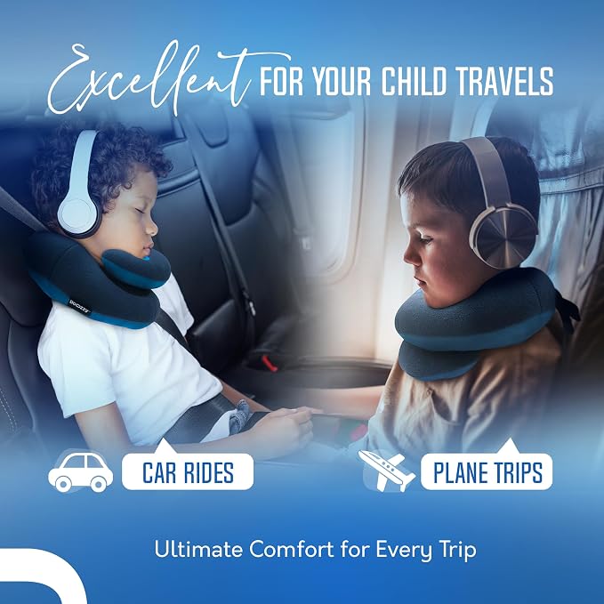 BCOZZY Kids Travel Neck Pillow – Patented Soft Child Pillow - Image 4