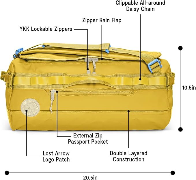 Baboon to the Moon Go-Bag Small 40L – Detachable Straps, Small Duffle Bag - Image 3