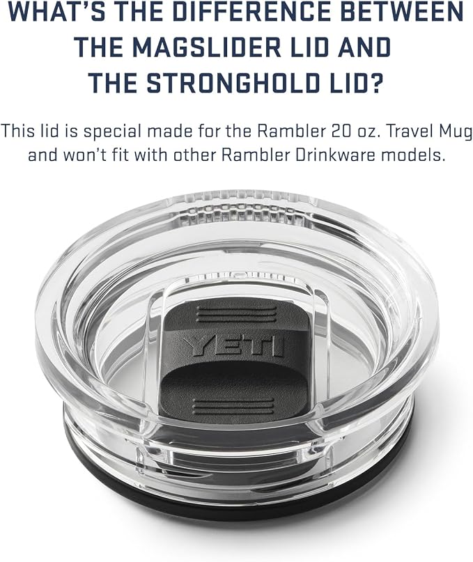 YETI Rambler 20 oz Travel Mug, Stainless Steel, Vacuum Insulated - Image 8