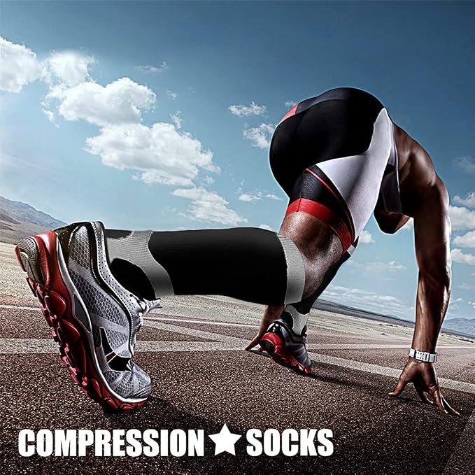 CHARMKING Compression Socks for Women & Men Circulation 15-20 mmHg is Best - Image 3