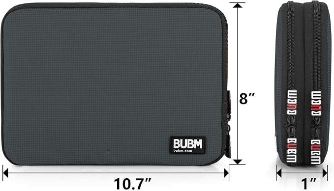 BUBM Double Layer Electronics Organizer, Travel Gadget Bag - Image 5