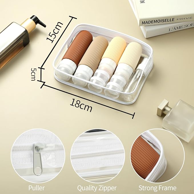 16 Pack Travel Bottles Set, TSA Approved Leak Proof Silicone Squeezable - Image 5