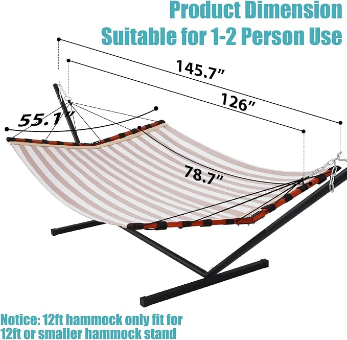 TegerDeger 12FT 2 Person Hammock - Image 5