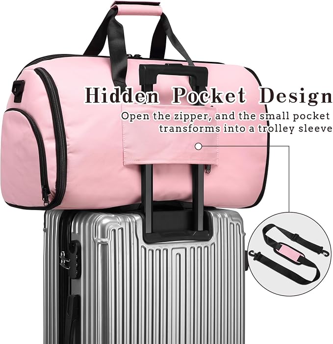 Garment Duffle Bags for Travel, Carry On Garment Duffel Weekender Bag 45L | - Image 5