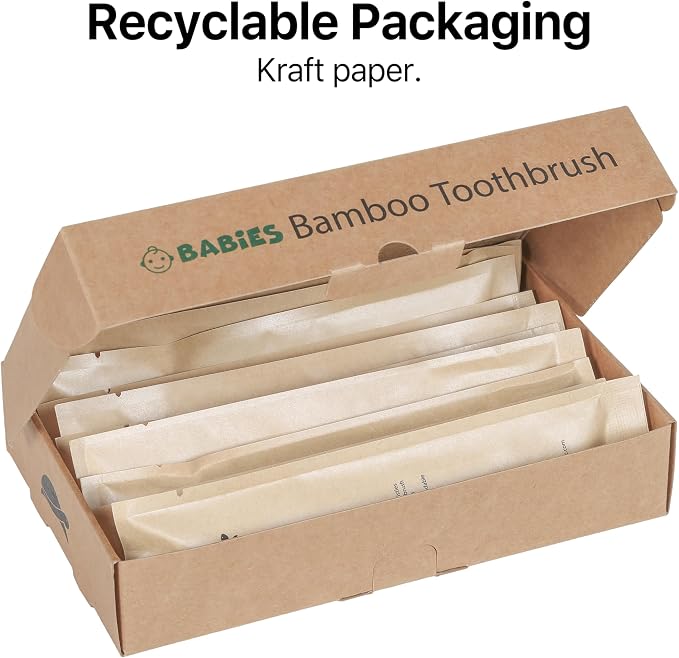 Sea Turtle Plant-Based Bristles, Ultra-Soft Bamboo Toothbrushes, Individually - Image 5