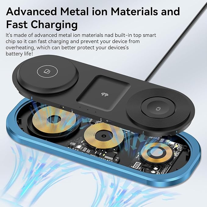 3 in 1 Fast Wireless Charger Stand - Image 7