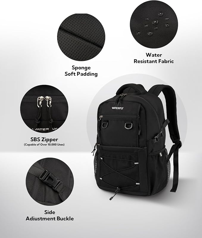 WATERFLY Travel Hiking Casual Backpack: 22L Lightweight Everyday Outdoor City - Image 5