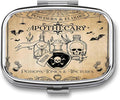 Metal 2 Compartment Pill Organizer Travel Friendly Portable Compact Pill Box by Choosetheproductsyoulike