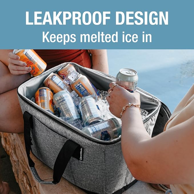 CleverMade Collapsible Insulated Cooler Bag – Leakproof Soft Folding Cooler - Image 2