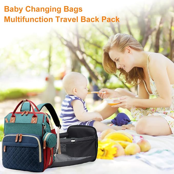 Diaper Bag, Backpack with Changing Station, Waterproof Baby Bag - Image 6