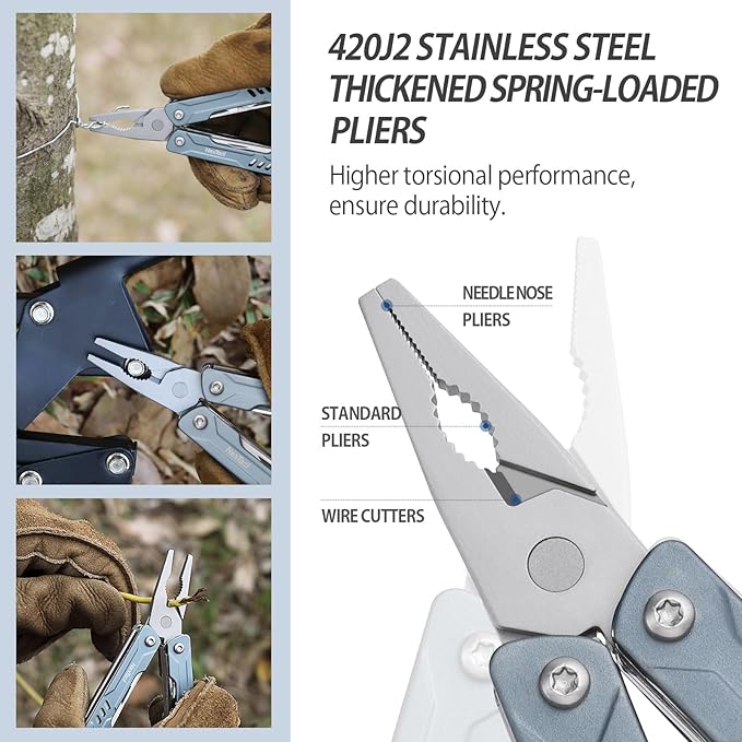 NexTool Mini Sailor S11 Keychain Multitool, 11-in-1 Compact EDC Pliers - Image 6