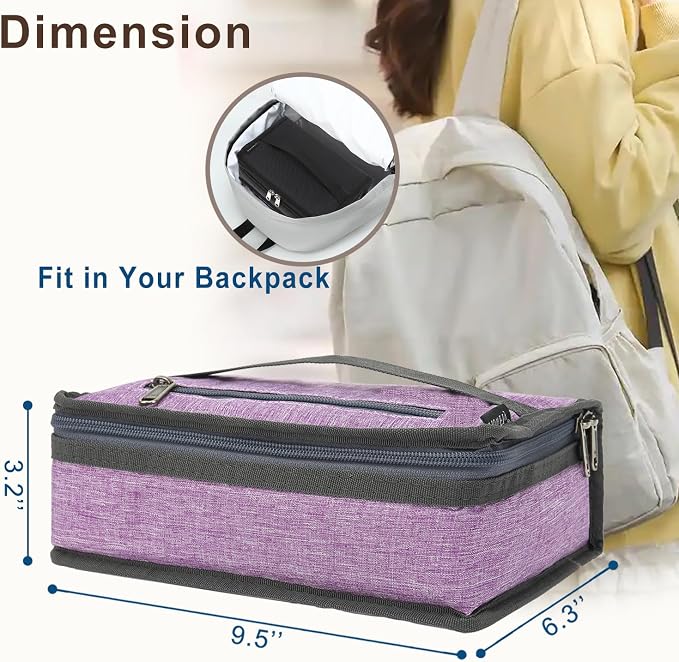FlowFly Small Insulated Lunch box Portable Soft Bag Mini Cooler Thermal Meal - Image 4
